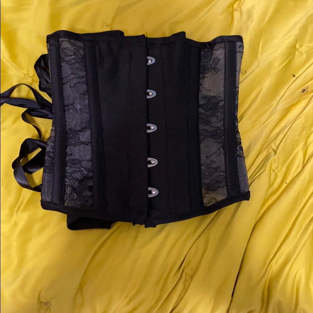 Steel Boned Lace Under Bust Corset